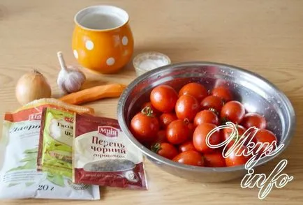 A finom, konzerv paradicsom a téli recept fényképpel (só) Finom konzerv paradicsom a téli recept egy fotó