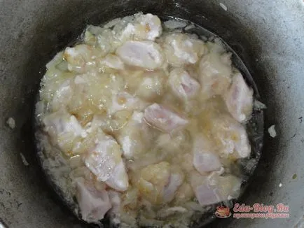 Finom pilaf csirke bográcsban recept lépésről lépésre képek (pilaf) Finom pilaf csirke bográcsban recept lépésről lépésre fotók