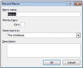 Rögzíteni a makró az Excel