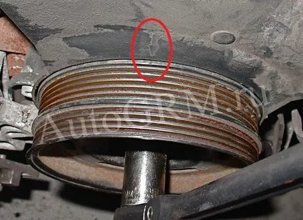 Cseréje a vezérműszíj Audi A4 1 8t
