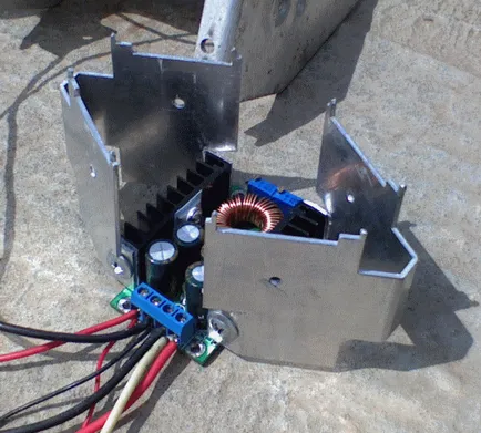 Akkumulátor töltő 12V akkumulátor kezeddel (DC-DC cc cv tc43200) (kimenő kábelek potenciométer) Akkumulátor töltő 12V akkumulátor kezeddel (DC-DC cc cv tc43200)