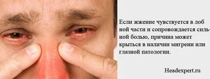 Égő a fej okok, tünetek, kezelés