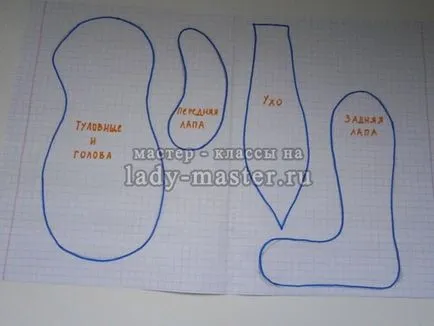 hullámvonal nyuszi hosszú fülek, a mester - osztály lépésről lépésre fotók