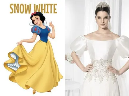 10 esküvői ruha a lányok, akik szeretnének keresni, mint a hercegnők Disney