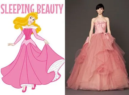 10 esküvői ruha a lányok, akik szeretnének keresni, mint a hercegnők Disney
