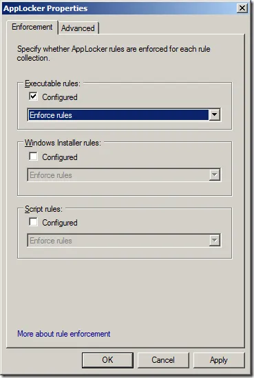 AppLocker a Windows 7
