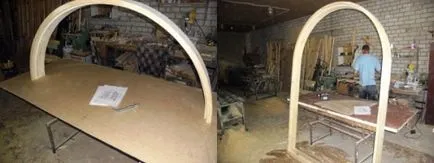 Arch fából kezeddel, az épület portál (arch) Arch fából kezeddel, épület portál