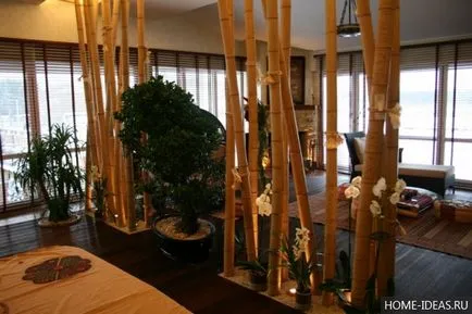 Bamboo a belső (19 fotó), hogyan kell használni a bambusz a design a lakás (a belső bambusz) Bamboo a belső (19 fotó), hogyan kell használni a bambusz a design a lakás