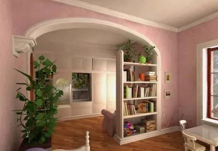 Arch fából kezeddel, az épület portál (kéz) Arch fából kezeddel, épület portál