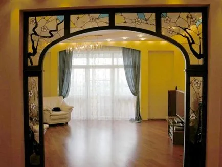 Arch fából kezeddel, az épület portál (fa) Arch fából kezeddel, épület portál