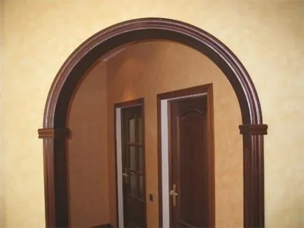 Arch fából kezeddel, az épület portál (fa) Arch fából kezeddel, épület portál