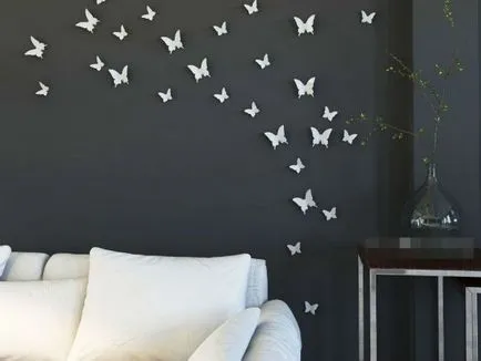 Butterfly a papír meg a kezét mesterkurzus (fotó)