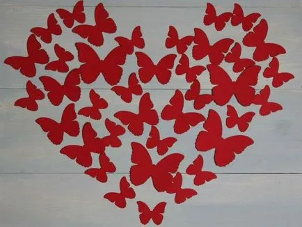 Butterfly a papír meg a kezét mesterkurzus (fotó)