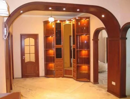 Arch fából kezeddel, az épület portál (fa) Arch fából kezeddel, épület portál