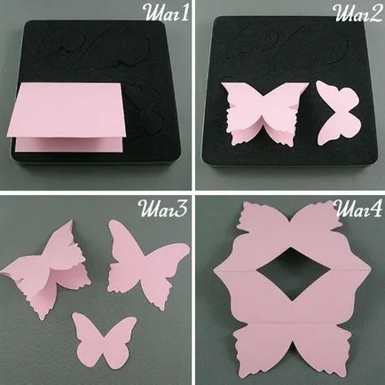 Butterfly a papír meg a kezét mesterkurzus (fotó)