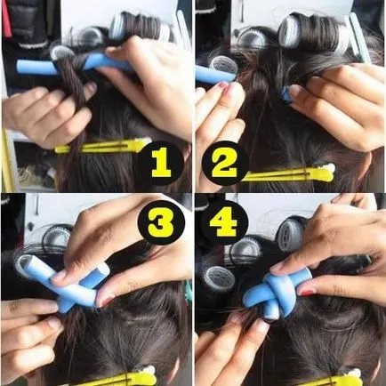 Curlers bumeráng hogyan kell használni őket - fénykép és videó használati