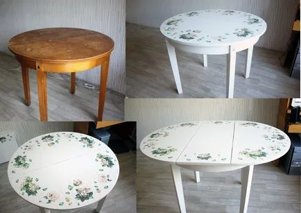 Decoupage asztal munkalap a kezüket, a régi konyha, étkező fotó, mesterkurzus csinálni (decoupage táblázat) Decoupage asztal munkalap a kezüket, a régi konyha, étkező fotó, hogy egy mester osztály