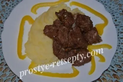 Marhahús, sült egy serpenyőben recept