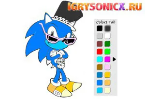 Játékok Sonic X színező