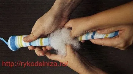 Játék kígyó kezével - az ihletet házivarrónő