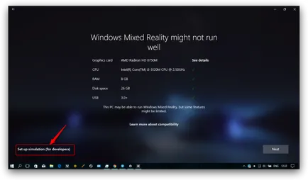 Hogyan lehet aktiválni a vegyes valóság, rejtve a windows alkotók frissítés