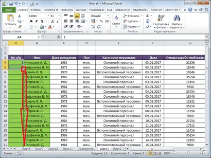 Hogyan lehet automatikusan számozza a sorokat az Excel (automatikusan) Hogyan lehet automatikusan számozza a sorokat az Excel