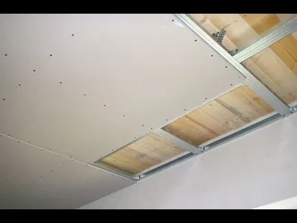 Hogyan erősít a gipszkarton a mennyezet kezét lépésről lépésre
