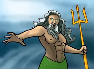 Hogyan kell felhívni a tenger istene (Poseidon vagy Neptune) - Kis író (hajlított) Hogyan kell felhívni a tenger istene (Poseidon vagy Neptune) - Kis író