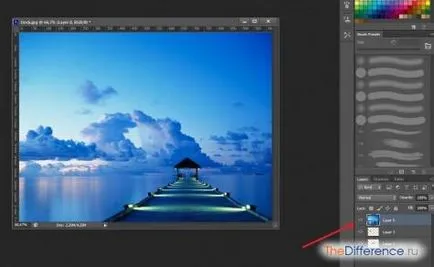 Hogyan szél a rétegeket a Photoshop