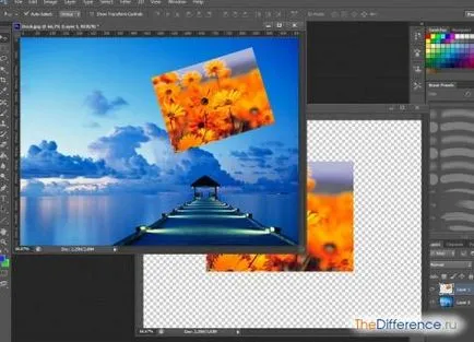 Hogyan szél a rétegeket a Photoshop