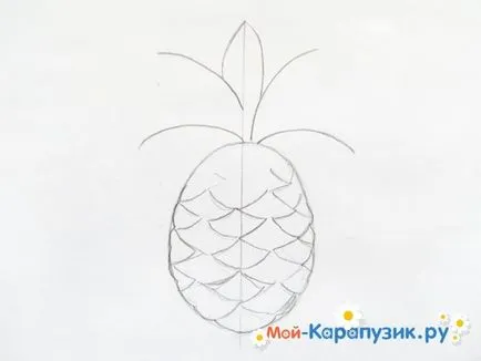 Hogyan kell felhívni szakaszában ananász ceruza (ceruza) Hogyan kell felhívni a ceruzát ananász szakaszaiban