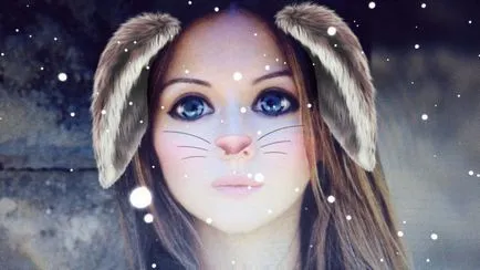 Mivel a program neve, ahol a nyuszi fülek és az orr és nyashny hang, vakvezető alma (nyashny) Mivel a program neve, ahol a nyuszi fülek és az orr és nyashny hang, útmutató-apple