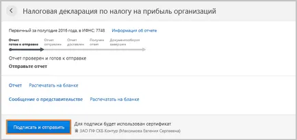 Hogyan küldjön jelentést - Tax Service
