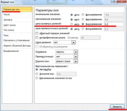 Hogyan építsünk egy függvény grafikonját excel