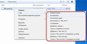 Hogyan csomagoljuk ki az archívumot