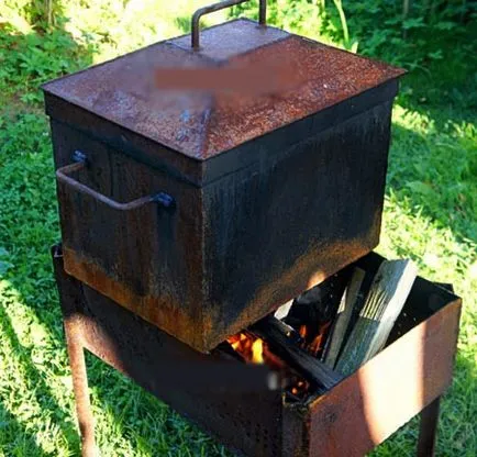 Hogyan készítsünk egy smokehouse az ország saját kezűleg fotók és videók (saját) Hogyan készítsünk egy smokehouse az ország saját kezűleg fotók és videók