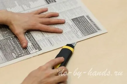 Hogyan készítsünk egy vezeték újságokból mesterkurzust