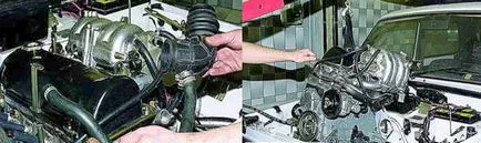 Eltávolítása a motor váza területen 2121 2131 (a motor) Eltávolítása a motor VAZ 2121 Niva 2131