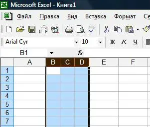 Hogyan hozzunk létre egy táblázatot az Excel