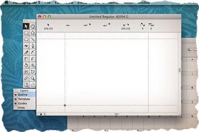 Hogyan hozzunk létre egy font font a beolvasott képeket Fontographer - lecke №6