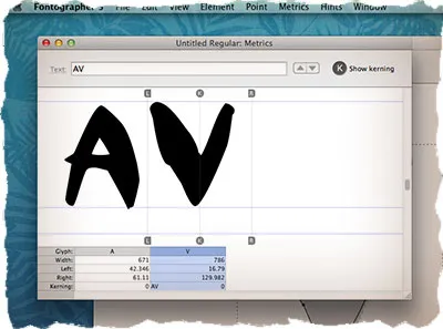 Hogyan hozzunk létre egy font font a beolvasott képeket Fontographer - lecke №6