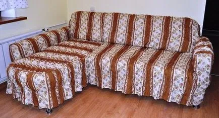 Hogyan kell varrni a fedél egy kanapén kezével minták, lépésről lépésre fotók, videók