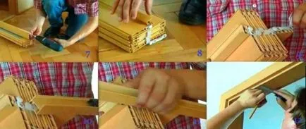 Hogyan kell telepíteni egy ajtó-harmonika, lépésről lépésre
