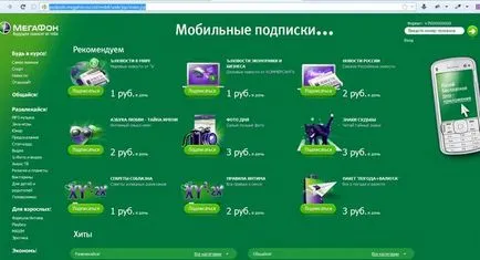 Hogyan talál egy előfizetés megafon, hogyan lehet letiltani a fizetésen alapuló hangszóró