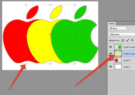 Válassza ki a réteget a Photoshop