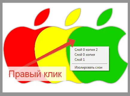 Válassza ki a réteget a Photoshop