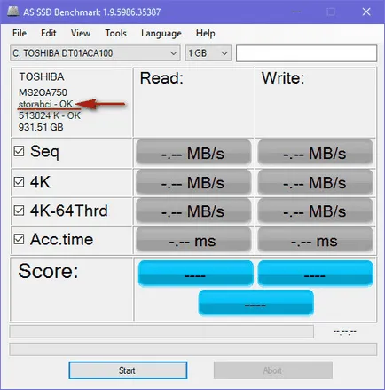 Hogyan lehet engedélyezni a működési mód a merevlemezek AHCI nélkül a Windows újratelepítése