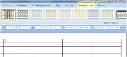 Hogyan hozzunk létre egy Word táblázat (kézi)