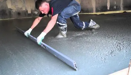 Hogyan öntsük a betonaljzat szakadó cement kiterjedő, hogyan lehet gyorsan, hogy a saját kezébe, fotók