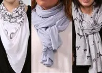Hogyan nyakkendő sál, kendő, stoles